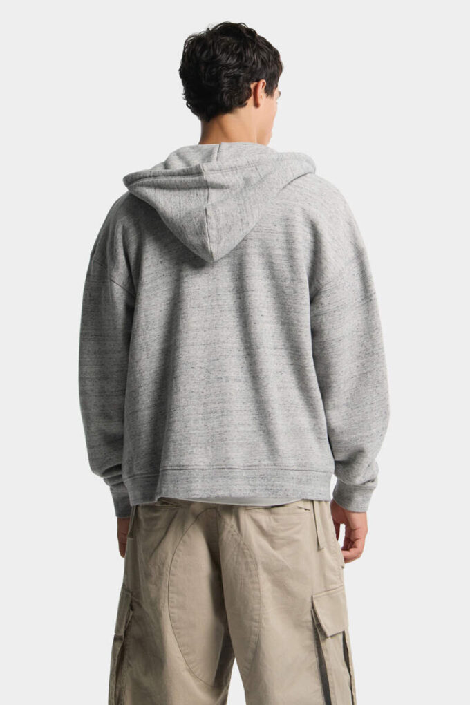 Sudadera con capucha y cremallera de corte holgado, característica de Dsquared2 Sudadera con capucha y cremallera de corte holgado, característica de Dsquared2