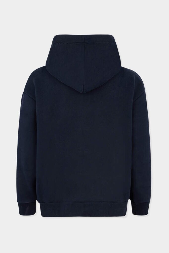 Sudadera con capucha y cremallera Dsquared2 Logo, corte boyfriend Sudadera con capucha y cremallera Dsquared2 Logo, corte boyfriend