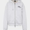 Sudadera con capucha y cremallera Iconique de corte boyfriend