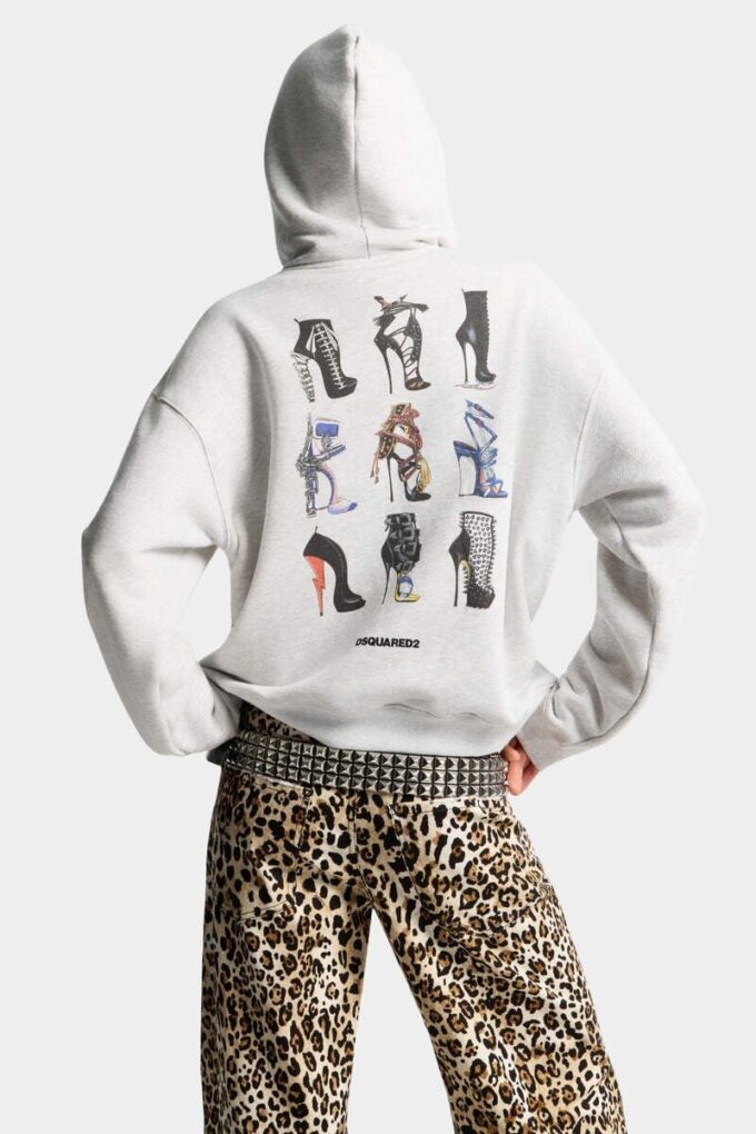 Sudadera con capucha y cremallera Iconique de corte boyfriend