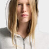 Sudadera con capucha y cremallera Iconique de corte boyfriend