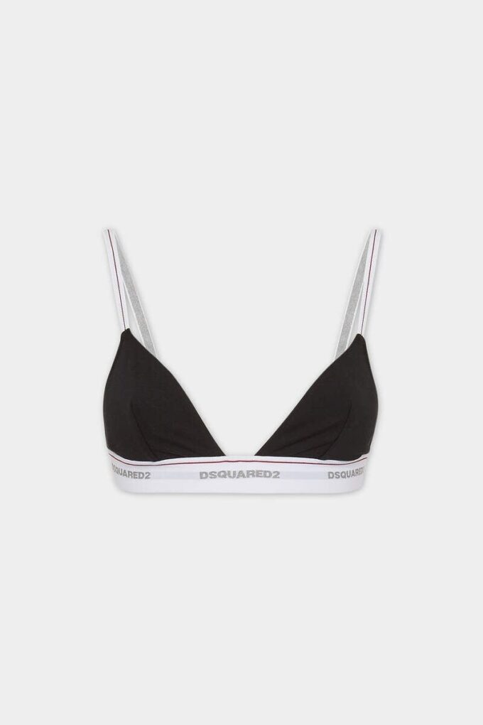 Sujetador triangular con logotipo de Dsquared2