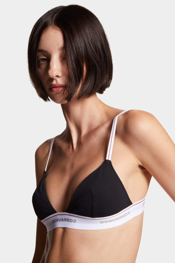 Sujetador triangular con logotipo de Dsquared2