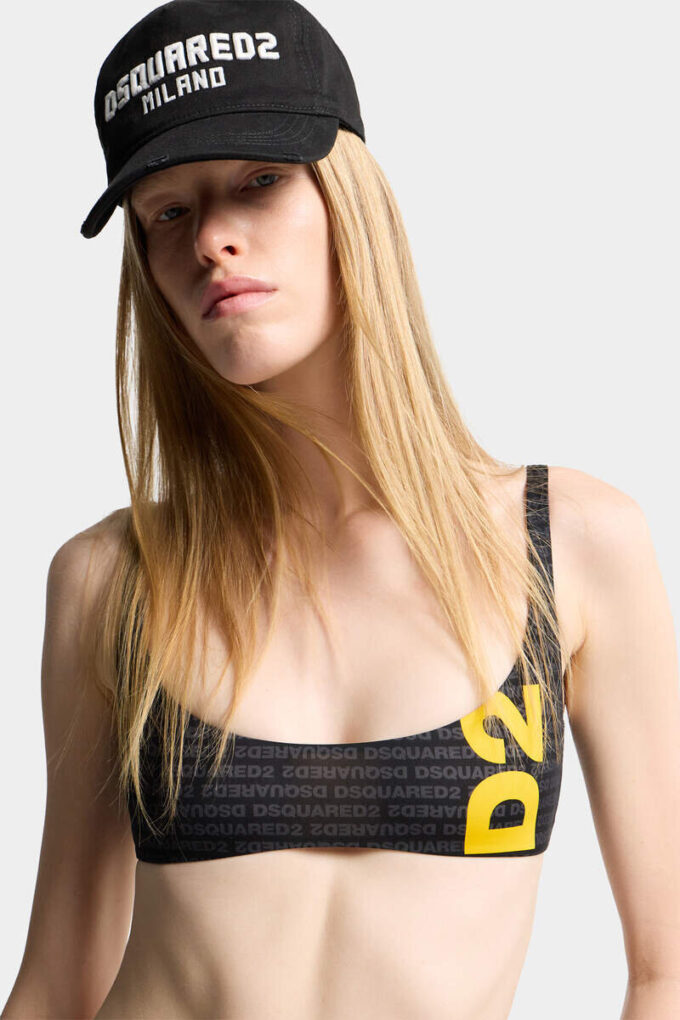 Top de bikini con logotipo Dsquared2 Top de bikini con logotipo Dsquared2