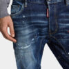 Vaqueros Biker Jean de corte entallado y lavado medio Vaqueros Biker Jean de corte entallado y lavado medio