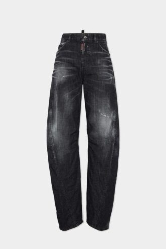 Vaqueros D2 Twisted en lavado negro