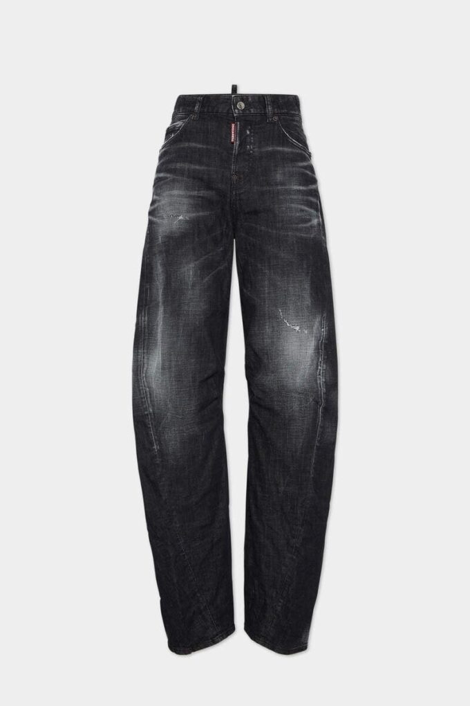 Vaqueros D2 Twisted en lavado negro