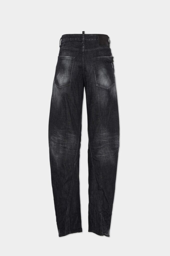 Vaqueros D2 Twisted en lavado negro