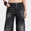 Vaqueros D2 Twisted en lavado negro