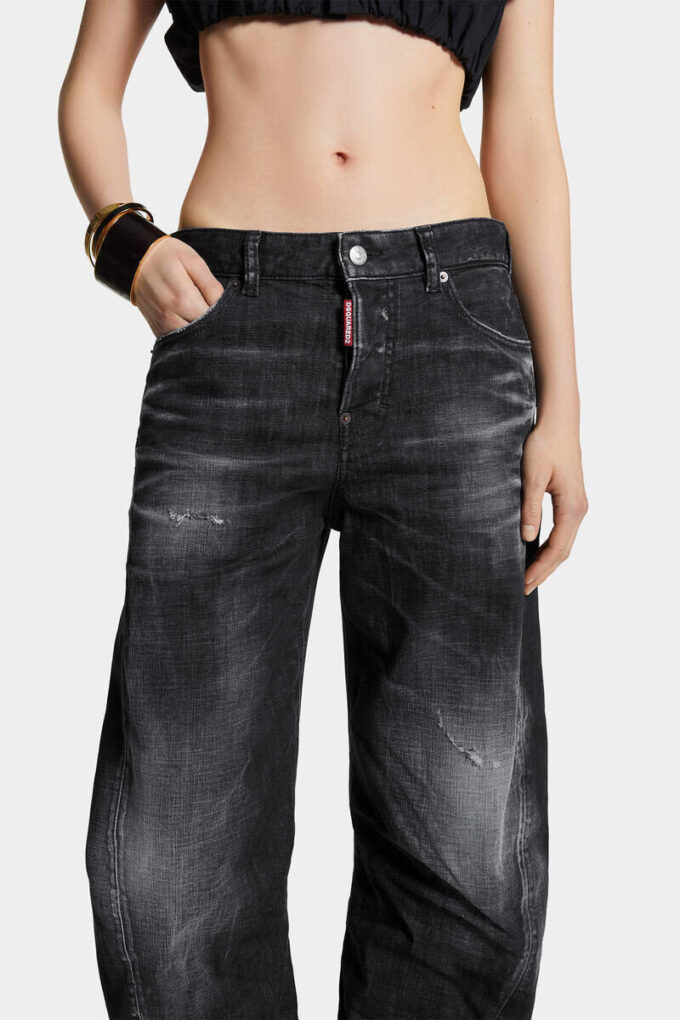 Vaqueros D2 Twisted en lavado negro