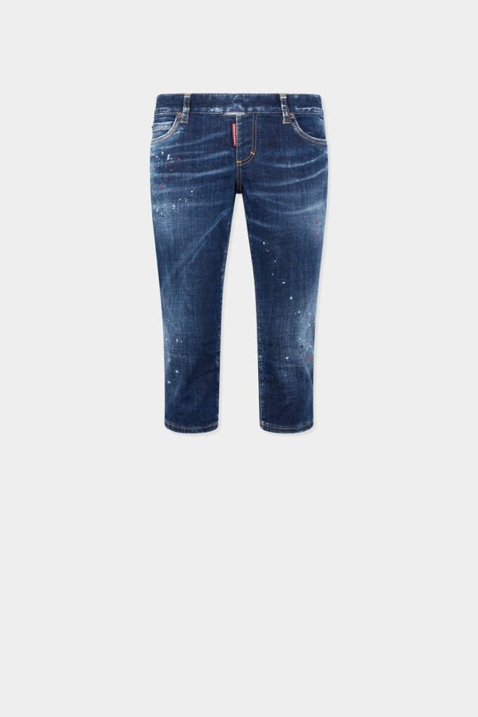 Vaqueros de verano oscuros sin cremallera