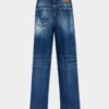 Vaqueros holgados de viaje con lavado rasgado medio Vaqueros holgados de viaje con lavado rasgado medio