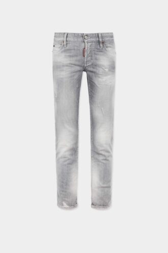 Vaqueros pitillo con lavado gris cepillado