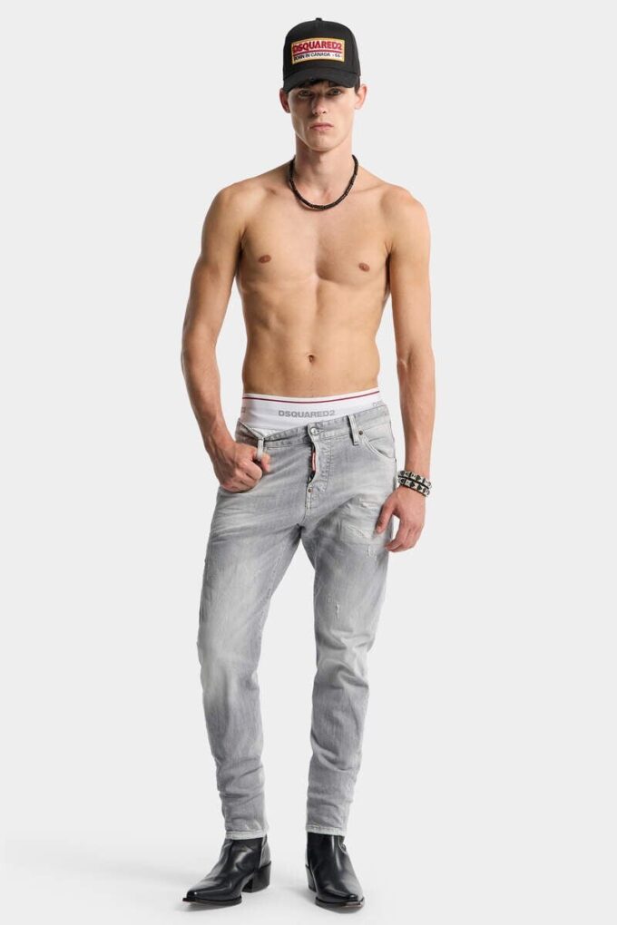 Vaqueros Slim Twist con lavado gris cepillado Vaqueros Slim Twist con lavado gris cepillado