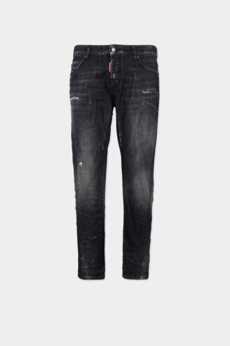 Vaqueros slim twist con lavado negro neblina