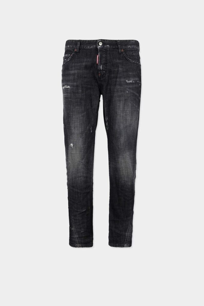 Vaqueros slim twist con lavado negro neblina