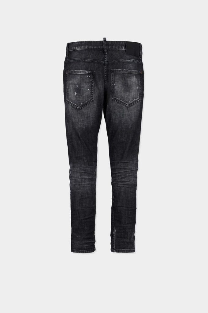 Vaqueros slim twist con lavado negro neblina