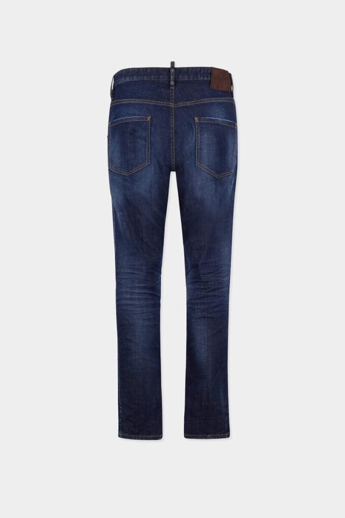 Vaqueros Teddy con lavado oscuro y limpio Vaqueros Teddy con lavado oscuro y limpio