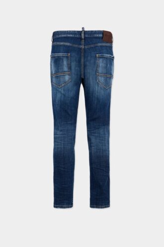 Vaqueros Teddy Mini Front con lavado oscuro ahumado