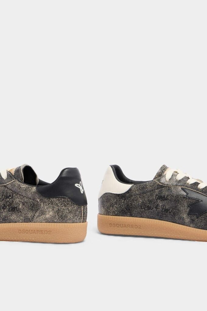 Zapatillas Dsquared2 Rebels de piel craquelada Zapatillas Dsquared2 Rebels de piel craquelada